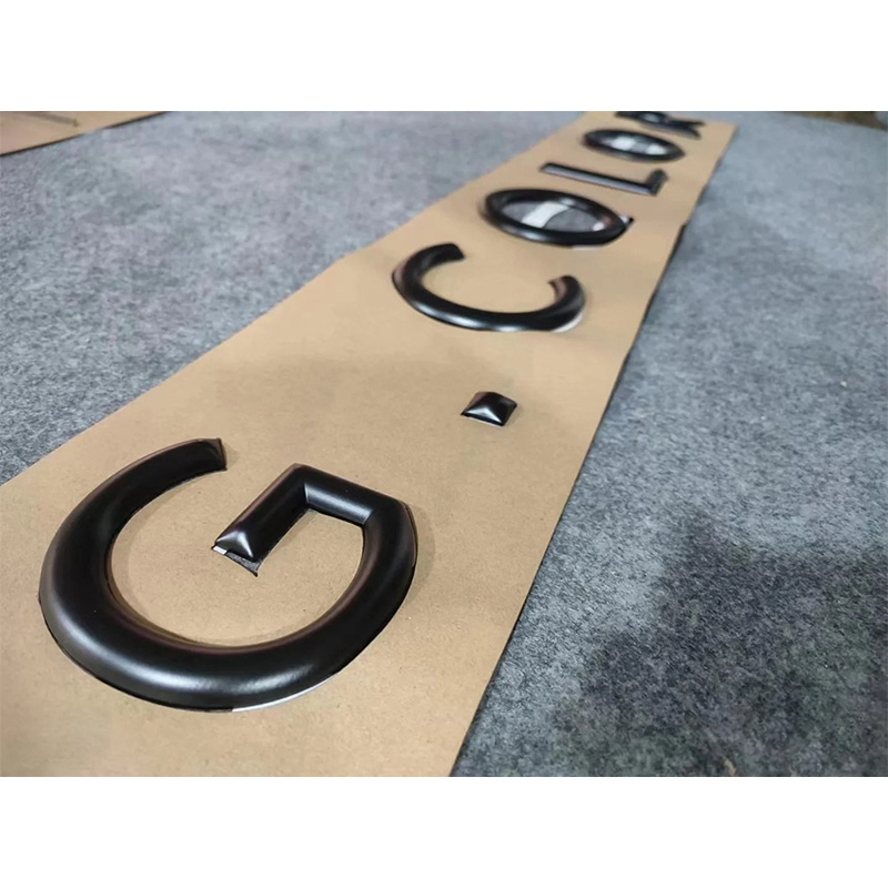 Customized copper and aluminum engraving plaque with three-dimensional characters