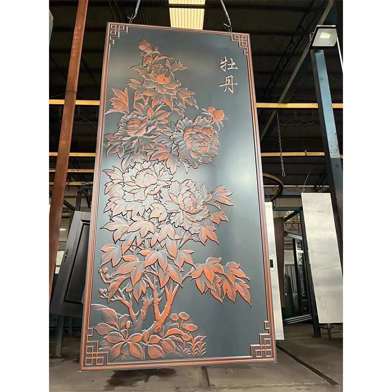 Customized copper and aluminum engraving plaque with three-dimensional characters