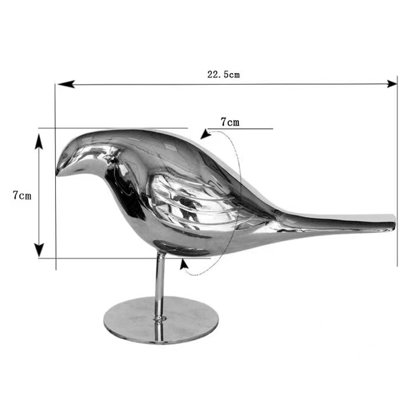 Mirror bird sculpture sketch